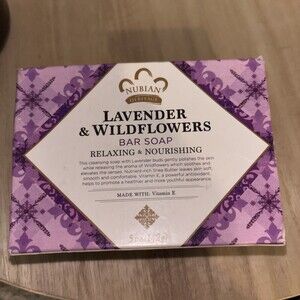 Nubian Heritage Soap Bar, Lavender and Wildflower, 5 Ounce Relaxing And Noirishi